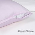 thumbnail image 4 of Unique Bargains Silky-Soft Satin Pillow Cases with Zipper Long Pillowcase Pillow Covers, 4 of 8