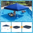 thumbnail image 3 of Sunjoy Floating Pool Canopy with Add-on Wicker Floating Tray 24x24 in and 36x24 in, Navy, 3 of 15
