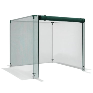 Outsunny Cage de Culture de Protection des Plantes 4 Pieds x 4 Pieds avec Porte, Vert