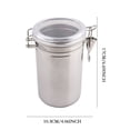 thumbnail image 3 of Storage Containers Kitchen Canister Set with Clear Acrylic Lids Clamp Airtight Durable Stackable Food Storage for Kitchen Counter Pantry Tea Coffee Flour Rice Pa, 3 of 8
