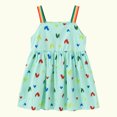 thumbnail image 2 of vdgthytj Robe d'Été pour Tout-Petites Filles, Ensembles d'Été Mignons à Imprimé Cœur, Sans Manches, Décontractée, Plage, Fête, 2 of 9