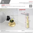 thumbnail image 4 of Distributeur de Savon Élégant 240 ml Brossé Or S-01G, 4 of 9