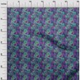 thumbnail image 3 of oneOone Georgette Viscose Tissu Violet Texture Feuille Robe Tissu Tissu Imprimé par la Cour 42 Pouces de Large, 3 of 4