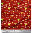 thumbnail image 1 of Soimoi Silk Fabric Cocktail Summer Designs Print Sewing Fabric Yard 42 Inch Wide, 1 of 3