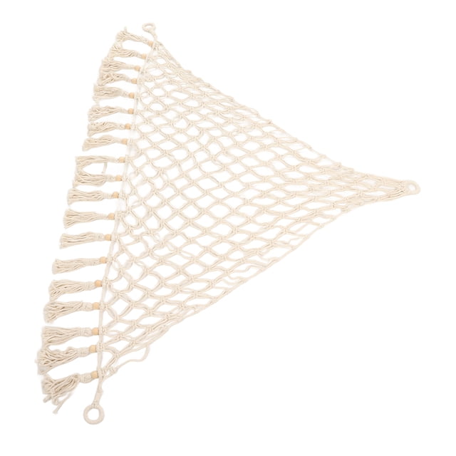 Stuffed Animal Hammock Bohemian Style Cotton Rope Plush Toy Storage for Kids Room