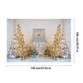 thumbnail image 4 of Feltree Christmas Tapestry Christmas Tree Snow Scene Photo Background Hanging Cloth Christmas Event Party Decoration Background Wall Cloth, 4 of 7