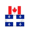 thumbnail image 1 of Canada & Quebec Flag Set (2-Pack) (3 by 5 feet), 1 of 1