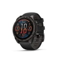 thumbnail image 1 of Garmin fēnix® 8 AMOLED Display Sapphire Lens GPS Smartwatch - 47-mm - Carbon Grey DLC Titanium Bezel with Black/Pebble Grey Silicone Band, 1 of 11