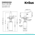 thumbnail image 2 of Kraus KSD-41MB Soap Dispenser, Matte Black, 2 of 4