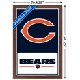 thumbnail image 2 of NFL Chicago Bears - Logo 21 Wall Poster, 22.375" x 34" Framed, 2 of 4
