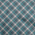 thumbnail image 1 of oneOone Polyester Spandex Dark Teal Green Fabric Check Craft Projects Decor Fabric Printed By The Yard 56 Inch Wide, 1 of 4