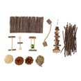 thumbnail image 2 of Small Pet Molar Toys, Hideout Bridge Teeth Grinding Chew String Hamster Toys Set  For  For Guinea Pig, 2 of 8