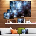 thumbnail image 2 of Designart - Ciel Fractal Étoilé Bleu Blanc - Art Abstrait sur Toile, 2 of 2