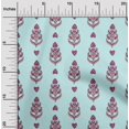 thumbnail image 1 of oneOone Cotton Poplin Fabric Leaves & Paisley Block Printed Craft Fabric BTY 56 Inch Wide, 1 of 4
