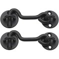 thumbnail image 1 of Raswik (2 Pack) 4" Privacy Hook and Eye Latch for Sliding Barn Door, Black, 1 of 4