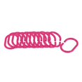 thumbnail image 5 of Clear Pink Plastic Shower Curtain Rings - Set of 12, 5 of 5