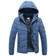 thumbnail image 1 of Mens Hooded Collar Winter Casual Padded Cotton Jacket, 1 of 9