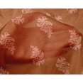 thumbnail image 4 of oneOone Silk Tabby Fabric Leaves & Floral Block Print Fabric BTY 42 Inch Wide, 4 of 4