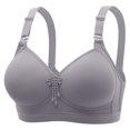 thumbnail image 1 of Women's Oversized Wireless Bra - Sweat Wicking, Breathable, Adjustable Support, Beautiful Back Design, Nylon Spandex, US/UK EU Size Conversion, Machine Washable, 1 of 3