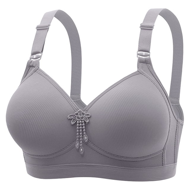 Women's Oversized Wireless Bra - Sweat Wicking, Breathable, Adjustable Support, Beautiful Back Design, Nylon Spandex, US/UK EU Size Conversion, Machine Washable