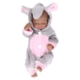 thumbnail image 2 of Poupée Bébé, Cadeau d'Anniversaire Poupée Bébé Jouet de Jeu de Rôle Délicat pour Fête des Fêtes Yeux Fermés, 2 of 8
