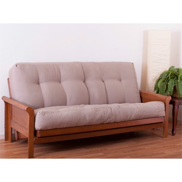 Blazing Needles Matelas Futon Plein Format Solide de 10 Pouces Vitalité - Chocolat