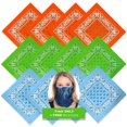 thumbnail image 1 of Basico Bandanas pour la Tête en Coton 100 %, Lot de 12, 1 of 9