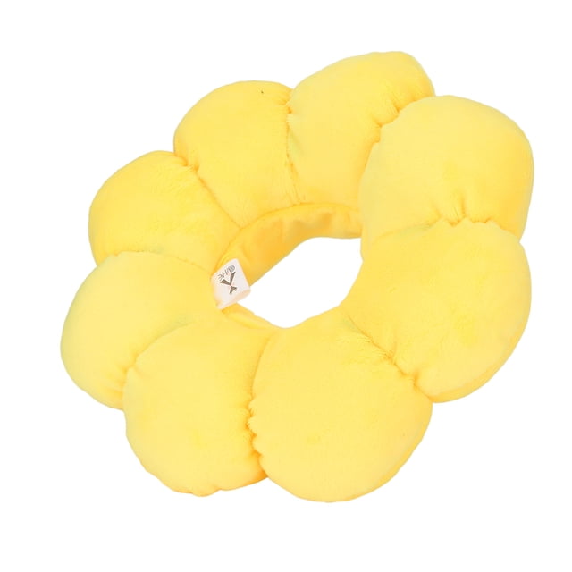 Collier Cône pour Chat, Mignon Collier de Récupération pour Chat Protecteur Confortable en Forme de Tournesol pour Chat TP, S, m, L. un Collier de Récupération Jaune Vif en Forme de Tournesol Fait d'Un Tissu super Doux et de Coton PP, Conçu pour Empêcher les Chats de Lécher Ou de Griffer les Blessures. Léger et Confortable, Il Permet aux Chats de Manger, Boire et Jouer Normalement. Convient à la Récupération Postchirurgicale.