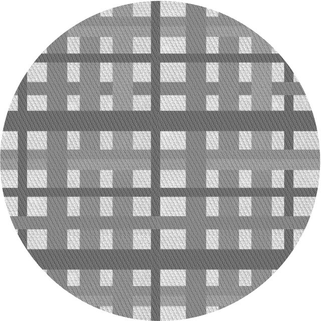 Ahgly Company Tapis Rond Lavable en Machine Intérieur Transitionnel Gris Argenté, 4 Pieds Rond