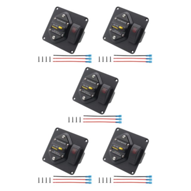 relayinert Circuit Breaker With Boat Rocker Switch ON-OFF Circuit Breaker With Boat Rocker Panel Panel Switch Switch Reliable Safe 100A 5Set