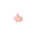 thumbnail image 2 of LA VOGUE rose Rabbit Novelty Shank bouton 15 mm (0.59 in), 2 of 2