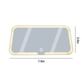 thumbnail image 3 of LED Vanity Mirror with Lights, Rechargeable Car Sun Visor Mirror, Dimmable 3-Mode Touch Control, 8 in x 5 in, USB Charging, 3 of 8