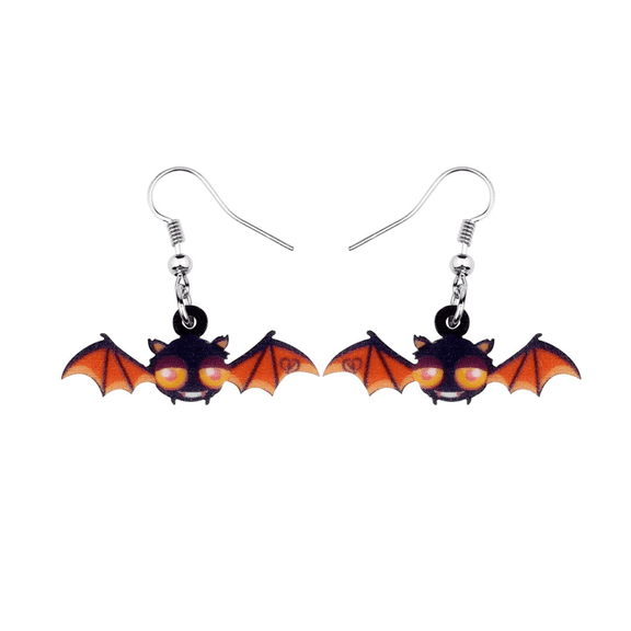 Don’t Ask Women’s Cartoon Flying Bat Drop Earrings