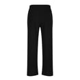 thumbnail image 4 of RKSTN Mens Pants Loose Soft Solid Color Drawstring Fashionable Casual Pants Full Length Pants Outdoor Hiking Workout Pants, 4 of 4
