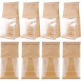 thumbnail image 4 of 50pcs Paper Bread Bags with Clear Window Bread Bags Large Paper Bakery Bag with Window, 4 of 8