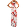 thumbnail image 1 of Pompotops Womens Summer Print Boho Long Maxi Evening Party Beach Floral Long Dress, 1 of 6