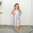 thumbnail image 3 of PatPat Family Matching Blue Short-sleeve Tee or Colorful Stripe Camisole Dress, 3 of 8