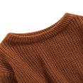thumbnail image 3 of Toddler Boys Girls Knit Sweater Oversized Sweatshirt Fall Winter Pullover Tops, 3 of 6