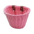 thumbnail image 3 of Almencla Kids Bike Basket Front Handlebar Basket Handwoven Multi Purpose Fits Most Bikes Pink, 3 of 8