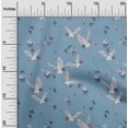 thumbnail image 1 of oneOone Viscose Chiffon Fabric Dot|Floral & Stork Bird Print Fabric By The Yard 42 Inch Wide, 1 of 4