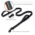thumbnail image 4 of Padded Double Handle Dog Leash Heavy Duty 5ft 6ft Long Reflective Training Leash  for Medium to Large Dogs (25 ~ 120lbs), 4 of 16