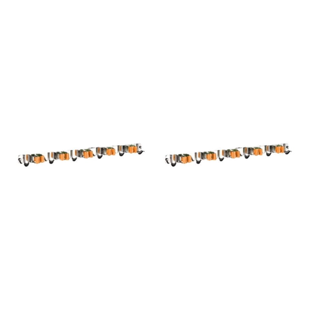 Youkk Multifunctional Swab Holder - Easy And Quick Installation With Strong Load-bearing Capacity Through Thickening orange 5 clips and 6 hooks 2Set