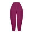 thumbnail image 4 of Birdeem Pantalon Ample Décontracté pour Femmes avec Poches Mode Combinaison en Coton et Lin, 4 of 6