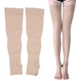 thumbnail image 4 of Women Thigh Socks, High Compression Soft Fabric Thigh Socks Open Toe Light  For Home For People XXL, 4 of 8