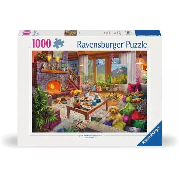 Ravensburger: Jigsaw Puzzle Cozy Cabin - 1000 Pieces Puzzle