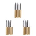 thumbnail image 3 of Langgg 1/2/3 4 Pieces Modeling Clay Tool Semicircle Pottery Shaping Manual Handmade Handicraft Household Professional Punch 1 3PCS, 3 of 6