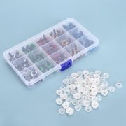 Doll Eyes,  100Pcs/Set Color Plastic Doll Eyes, Colorful Soft Non- For Dolls, Teddy Bears Toy Many Types Of Puppets 100 X 8mm 10 Grids,100 X 10mm 10 Grids,100 X 12mm 15 Grids