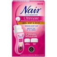 thumbnail image 1 of Nair Ultimate Roll-On Wax for Hair Removal, Microwavable and Rinseable, for Legs, Body and Bikini, Made with Rice Bran Oil, 100ml + 2 Applicators, 1 of 8