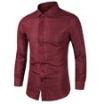 thumbnail image 2 of Chemises pour Hommes, Chemise Formelle à Imprimé Coloré Manches Longues Col Rabattu Blouse Chemise, Chemises Manches Longues pour Hommes, Chemises Manches Longues pour Hommes, 2 of 7