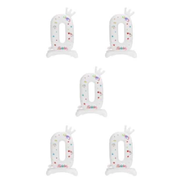 relayinert Easy Inflation And Deflation - Enjoy With Digital Balloons Spherical Number 0 5Set